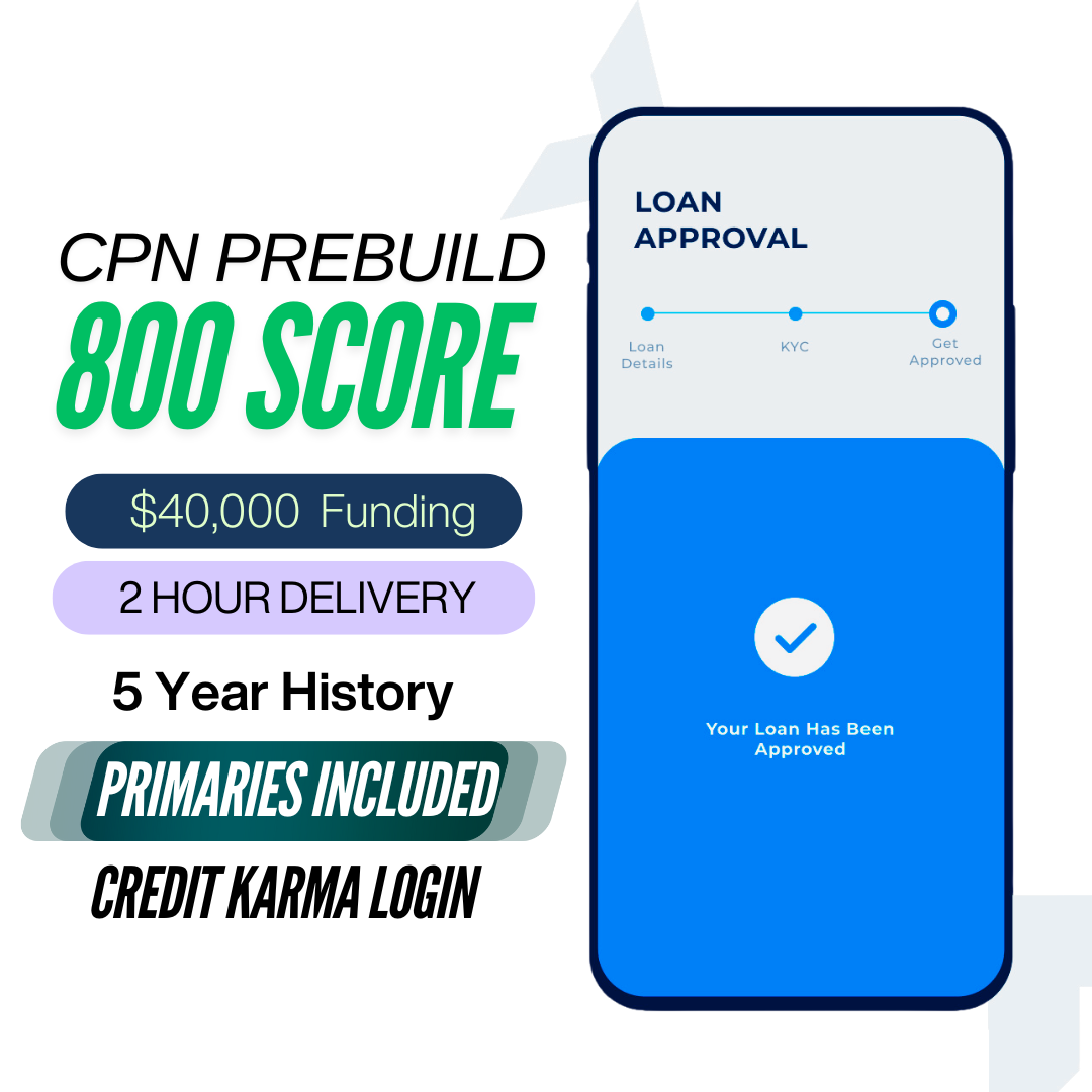 CPN(Credit Privacy Number) PRE BUILD - 800 SCORE